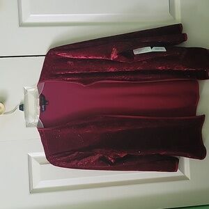 LuLaRoe Red Velvet Blazer